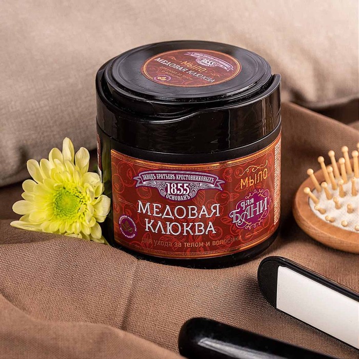 Мыло густое ЗБК Медовая клюква для бани 450мл пэт