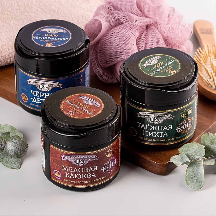 Мыло густое ЗБК Медовая клюква для бани 450мл пэт