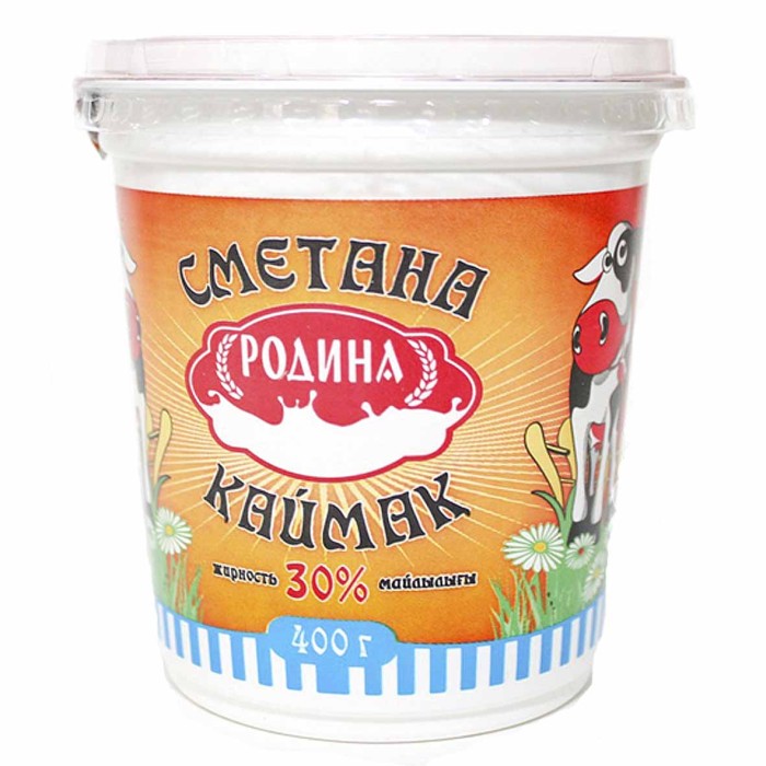 Сметана Родина 30% 400гр пэт