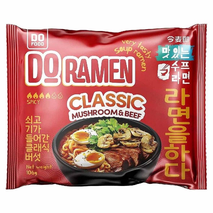 Лапша DO Ramen Classic with mushroom с грибами со вкусом говядины 109гр м/у