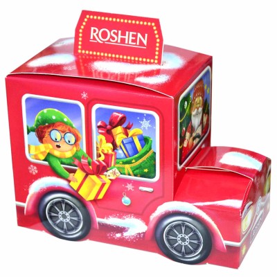 Подарок новогодний Roshen Машинка Деда Мороза 353гр