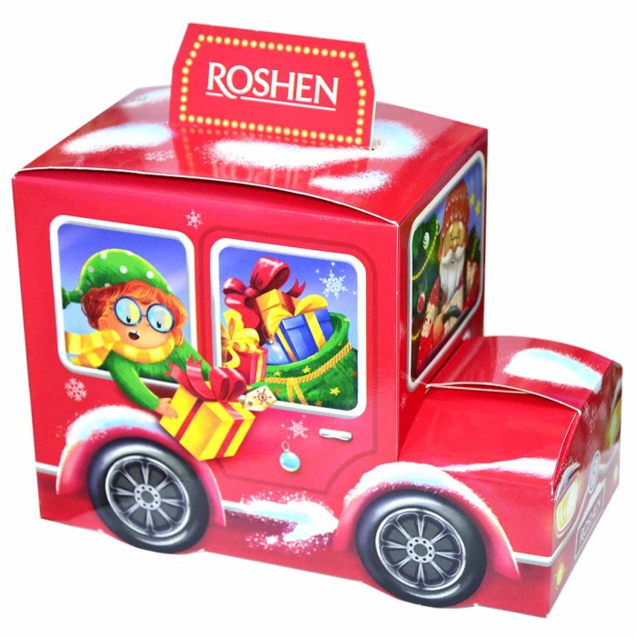 Подарок новогодний Roshen Машинка Деда Мороза 353гр