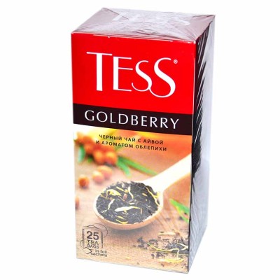 Чай Tess Goldberry черный 25*1,5гр к/у