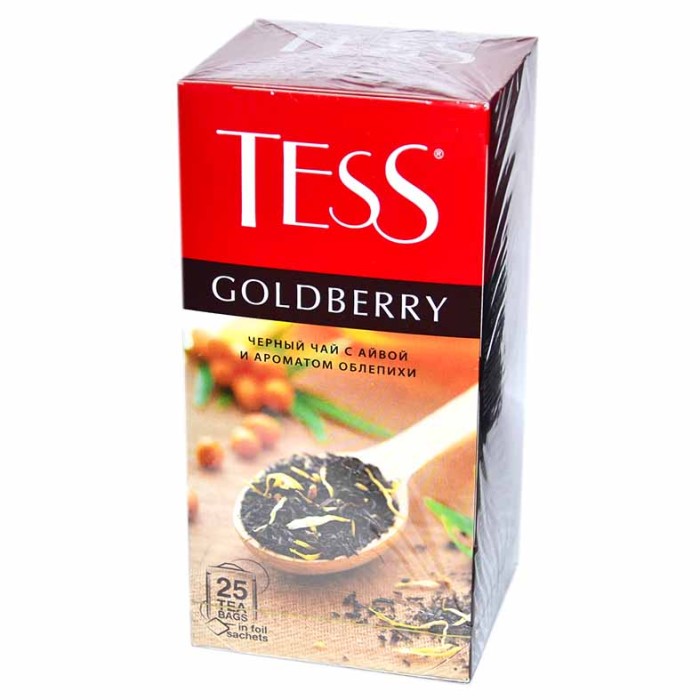 Чай Tess Goldberry черный 25*1,5гр к/у