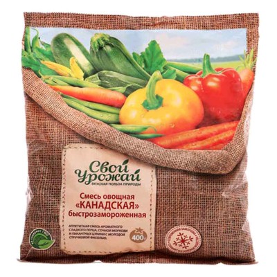 Смесь овощная Свой Урожай Канадская 400гр м/у