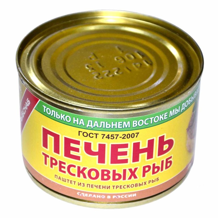 Паштет из печени Примрыбснаб тресковых рыб 240гр ж/б