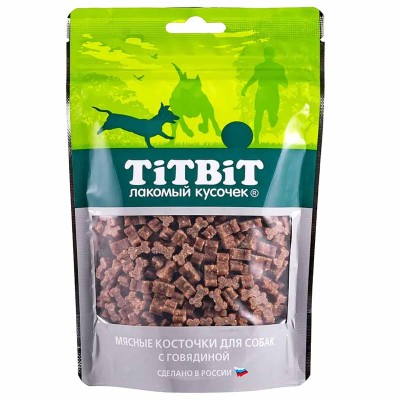 Лакомство для собак TitBit косточки мясные с говядиной 145гр д/п