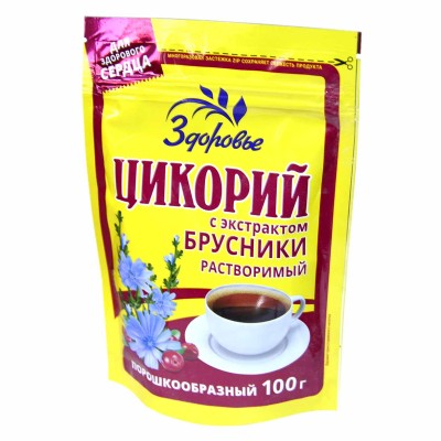 Цикорий Здоровье с брусникой 100гр д/п