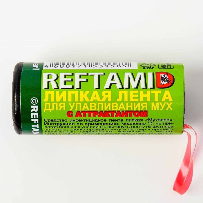 Лента липкая Рефтамид против мух 1шт