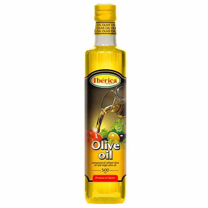 Масло оливковое Iberica натуральное 500мл ст/б