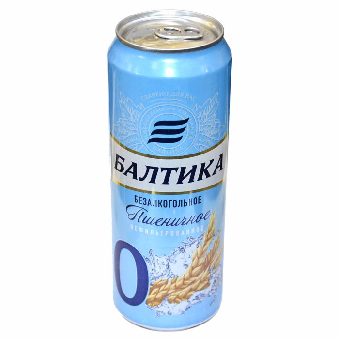 Пиво Балтика 0 пшеничное 0,45л ж/б
