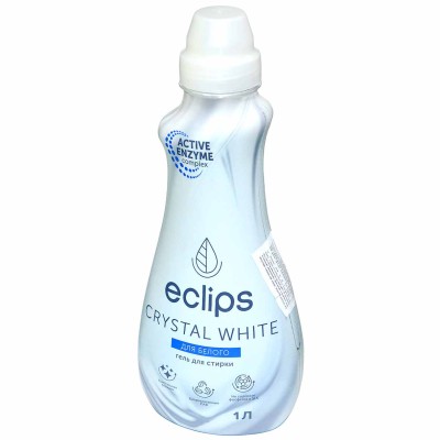 Гель для стирки Eclips Crystal White для белого 1л пэт