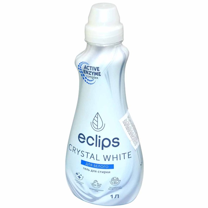 Гель для стирки Eclips Crystal White для белого 1л пэт