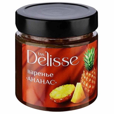 Варенье Delisse Ананас 200гр ст/б
