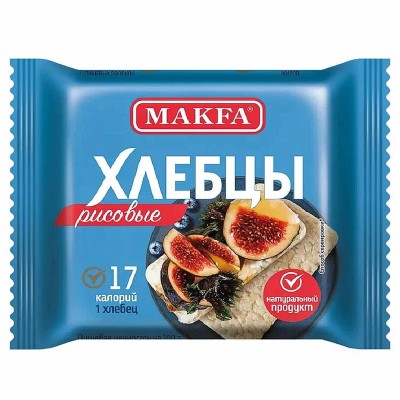 Хлебцы Makfa воздушные рисовые 60гр м/у