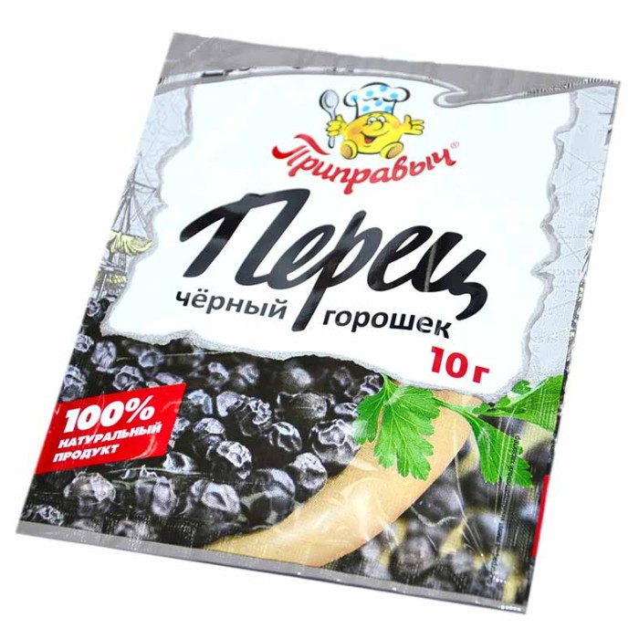 Перец черный Приправыч горошек 10гр м/у