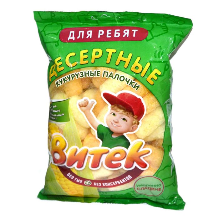 Палочки кукурузные Витек десертные 60гр м/у