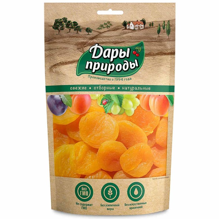 Абрикос сушеный Дары природы Кайса 150гр м/у