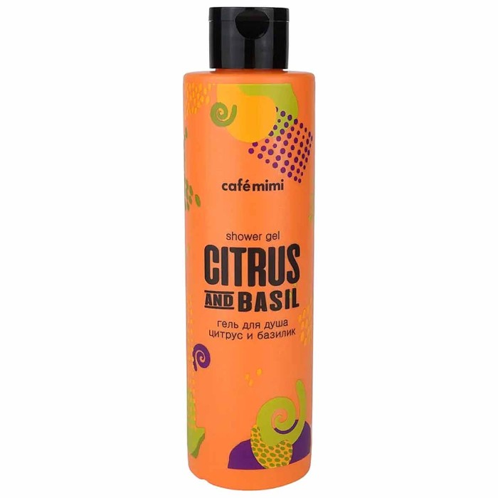 Гель для душа Cafe Mimi Цитрус и Базилик 300мл пэт