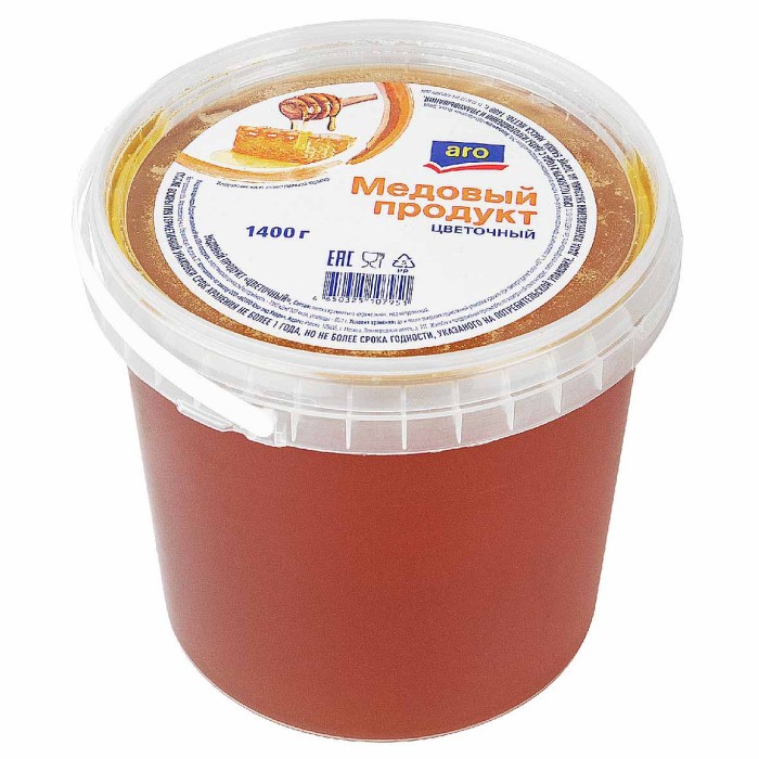 Продукт медовый Aro цветочный 1400гр пэт