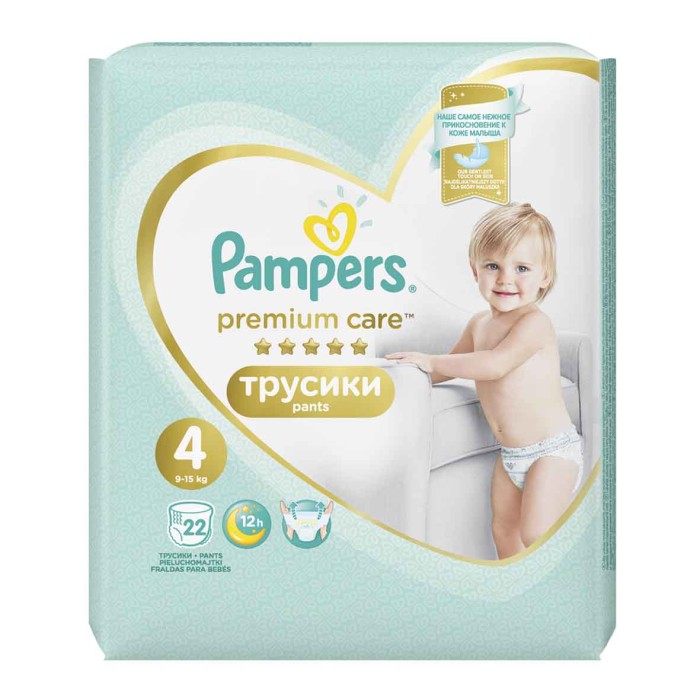 Подгузники-трусики Pampers Premium Care Pants Maxi (9-15 кг) 22шт м/у
