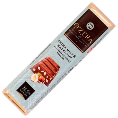 Шоколад OZera Extra milk&amp;Hazelnut 42гр м/у