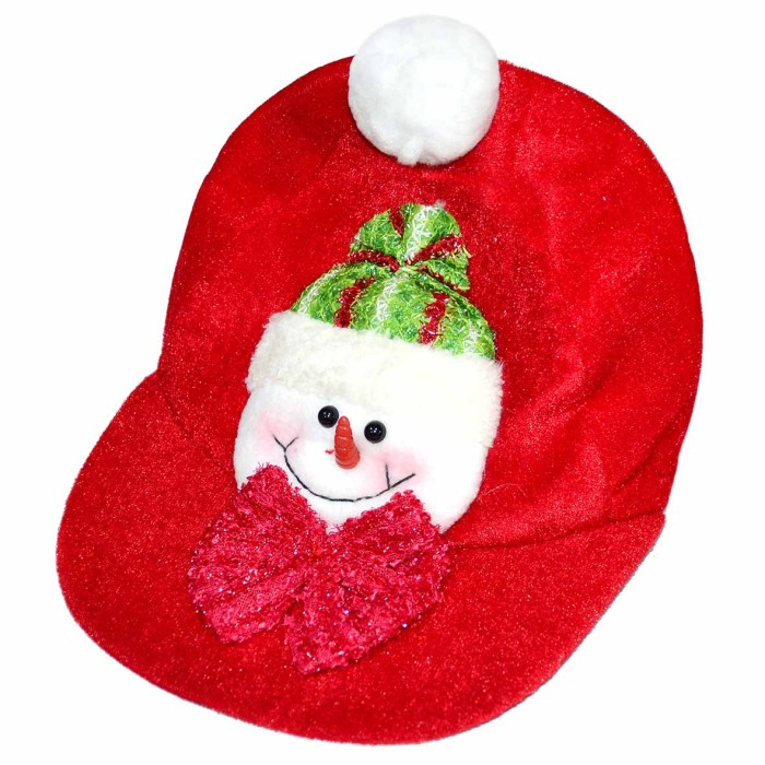 Кепка новогодняя со Снеговиком