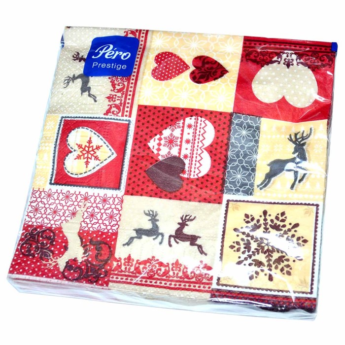 Салфетки Pero Prestige Счастье 33х33 3сл 20л