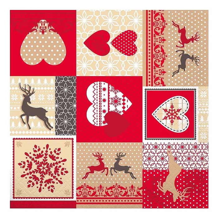 Салфетки Pero Prestige Счастье 33х33 3сл 20л