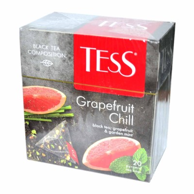 Чай Tess Grapefruit Chill черный 20*1,8гр к/у