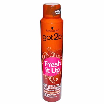 Шампунь сухой для волос Got2b Fresh it up для брюнеток 200мл ж/б