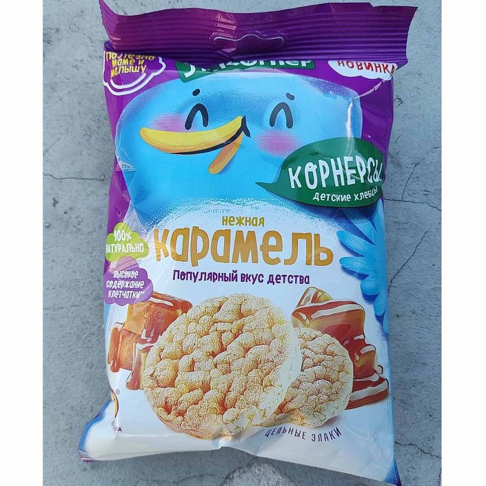 Хлебцы Dr.Korner рисовые нежная карамель 30гр м/у