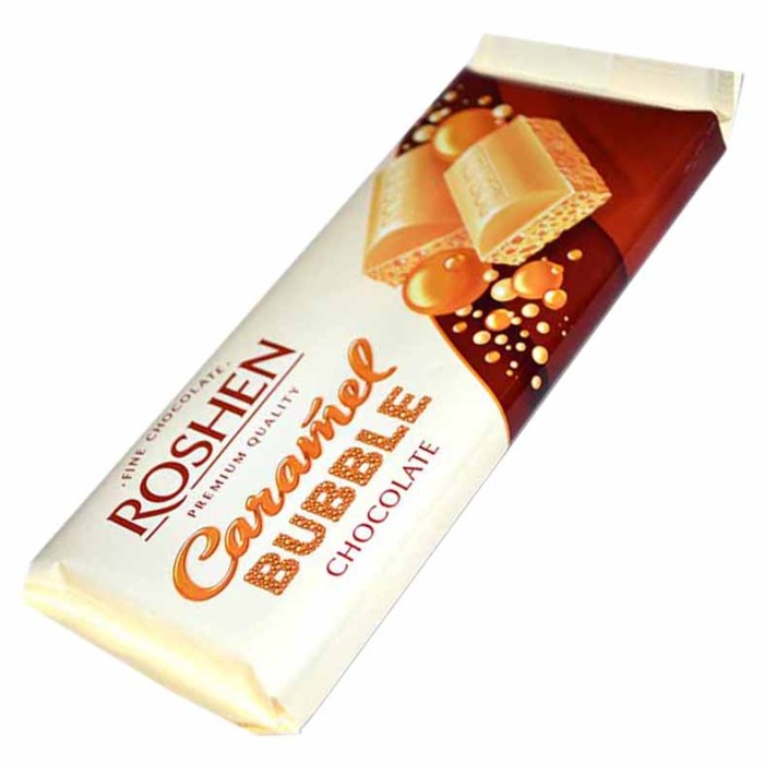 Шоколад Roshen Белый пористый карамельный 80гр м/у