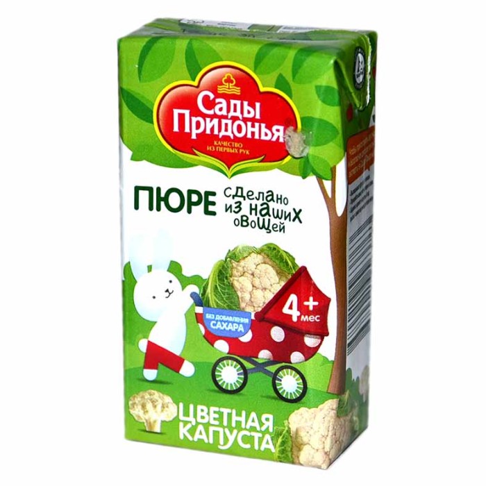Пюре Сады Придонья из цветной капусты с 4мес 125мл т/п