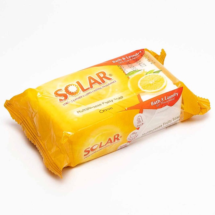Мыло туалетное Solar  Citron 220гр м/у