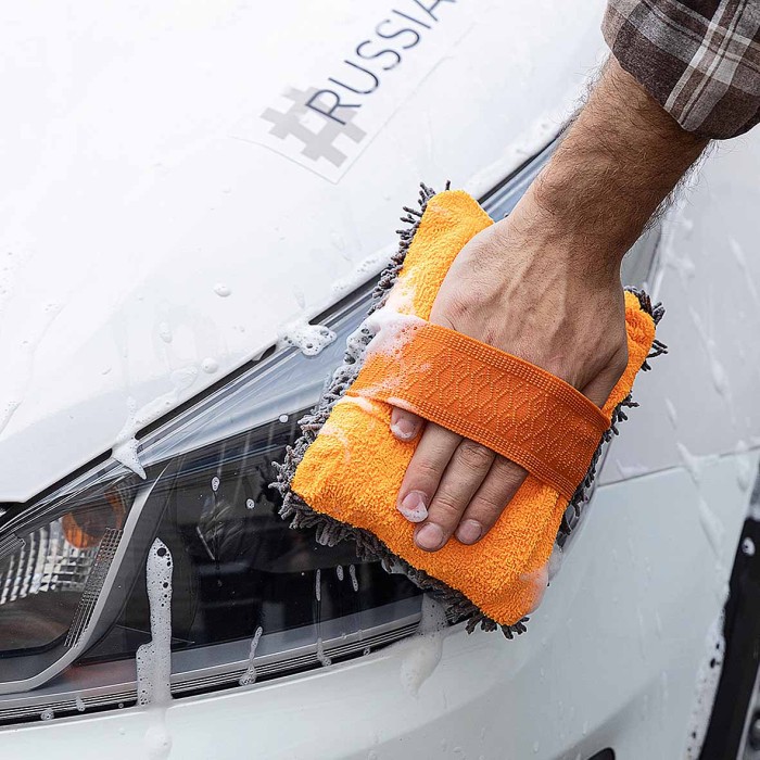 Губка NG для мытья автомобиля с ворсом арт728-020