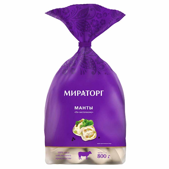 Манты Мираторг По-восточному 800гр м/у