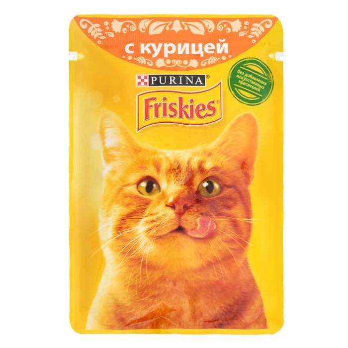 Корм для кошек Friskies с курицей в подливе 85гр пауч