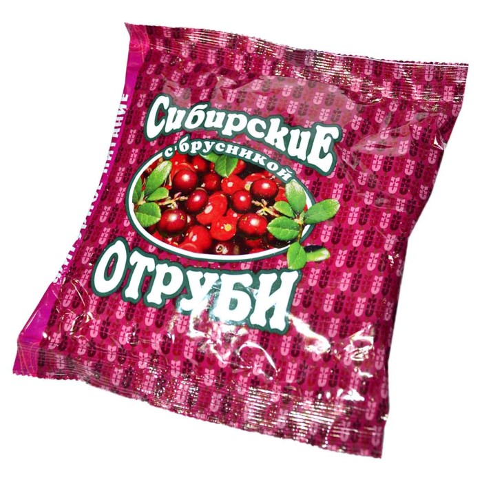 Отруби Сибирские с брусникой 200гр м/у