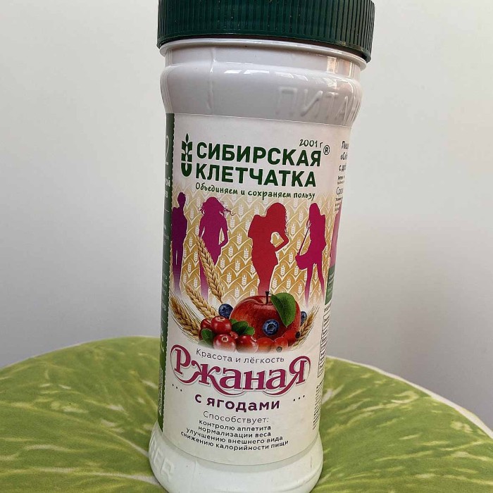 Клетчатка Сибирская Клетчатка Ржаная с ягодами 280гр пэт