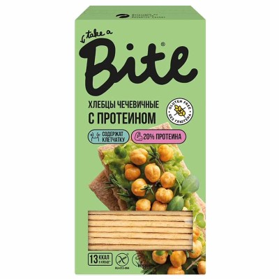 Хлебцы Take a Bite чечевичные  с протеином 100г м/у