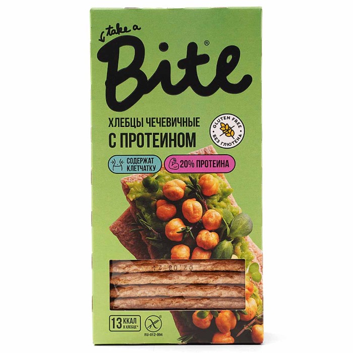 Хлебцы Take a Bite чечевичные  с протеином 100г м/у