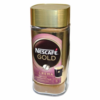 Кофе Nescafe Gold Crema раст 95гр ст/б