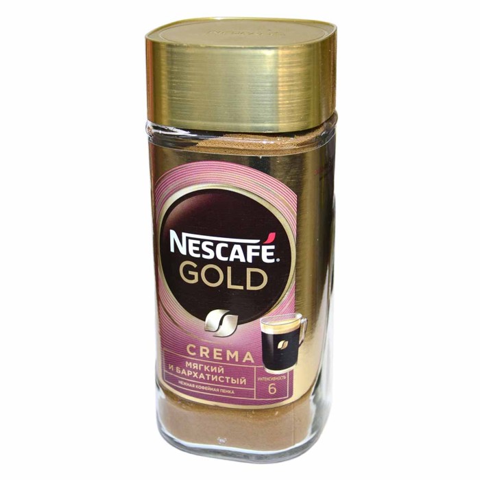 Кофе Nescafe Gold Crema раст 95гр ст/б