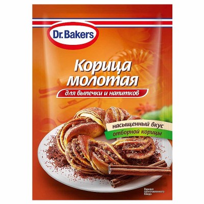 Корица молотая Dr.Bakers 8гр м/у