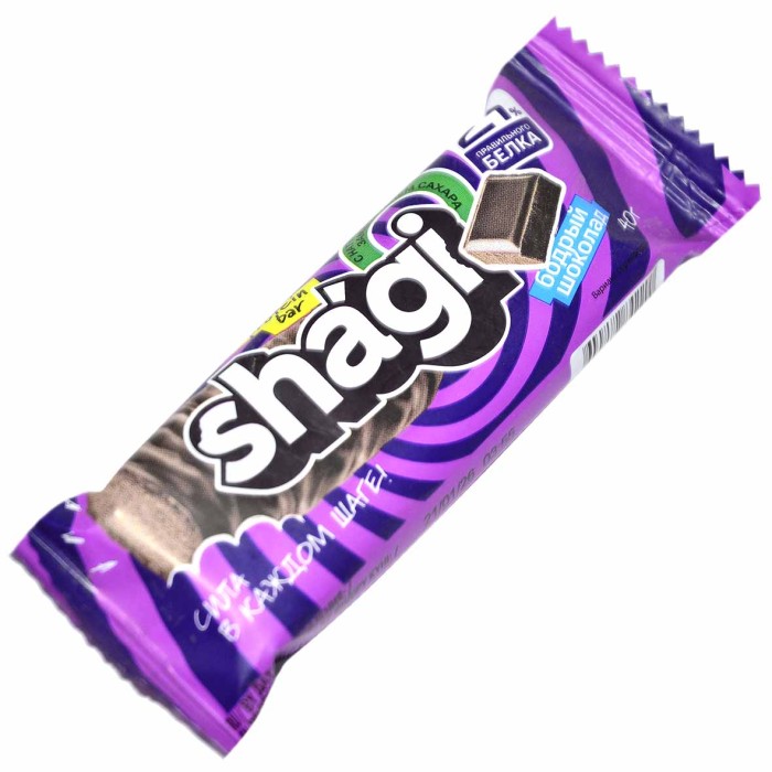 Батончик протеиновый Shagi со вкусом шоколада 40гр м/у