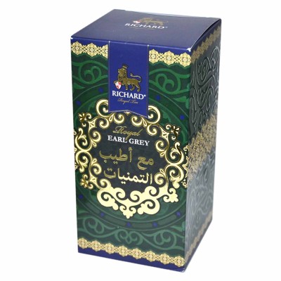 Чай Richard Royal Earl Grey Muslim черный крупнолист 80гр ж/б