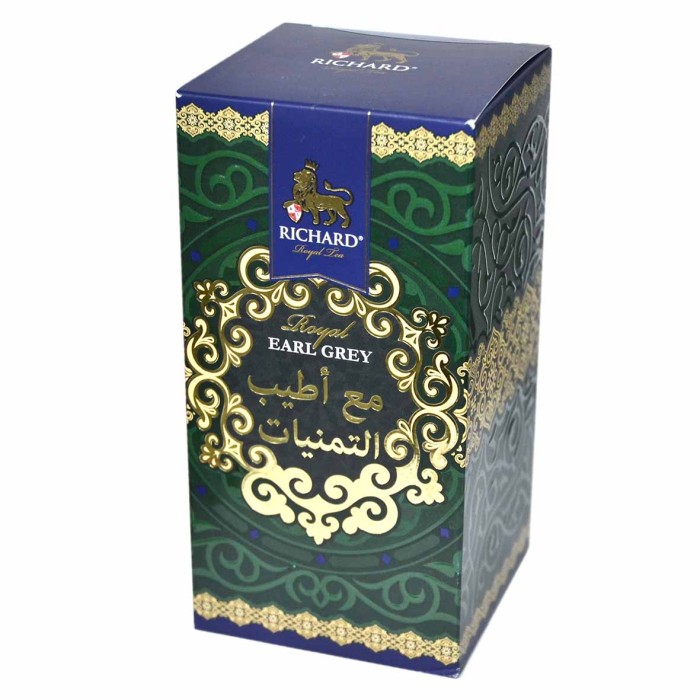 Чай Richard Royal Earl Grey Muslim черный крупнолист 80гр ж/б