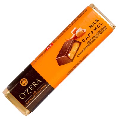Шоколад OZera Молочный с карамельной начинкой 50гр м/у