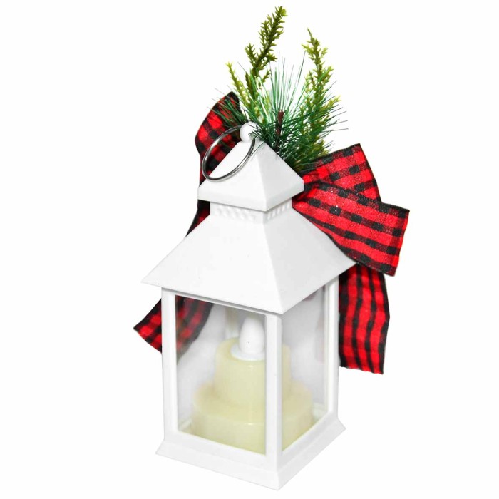 Фонарик рождественский с веточками